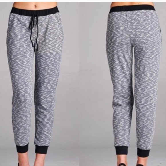 Gray & black jogger lounge pants - Picture 3 of 5
